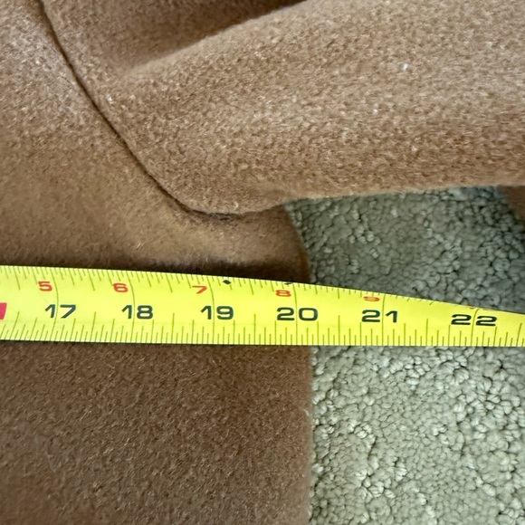 Vintage 60s Jaeger Camelhair Wool Princess Swing Coat Belted Brown Made England - Picture 9 of 15